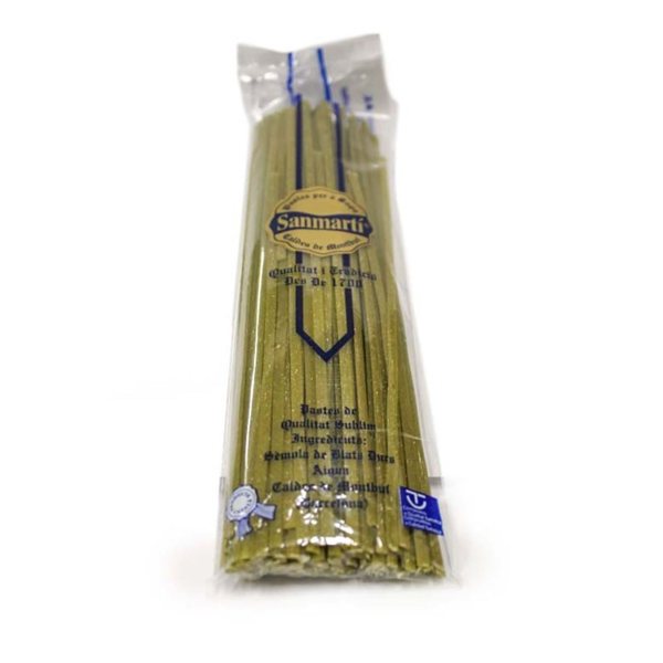 Tallarines vegetales Pastes Sanmartí-trasera