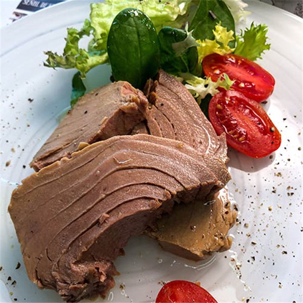 Tarantelo of Wild Red Tuna in olive oil, Conservera de Tarifa-izquierda