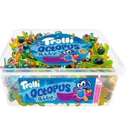 Glas mit 120 Stück Octopus Blue (Tintenfische)