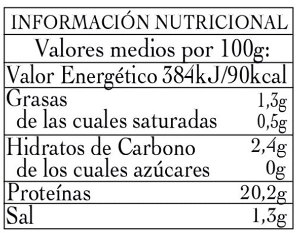Nice Natural North Bonito Jar 250g-trasera