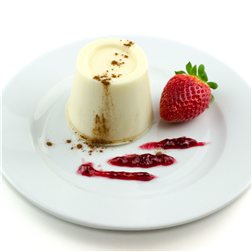 Sugar-free cheesecake with sweeteners.