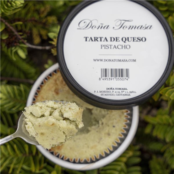 Tarta de queso y pistacho 180g-detalle