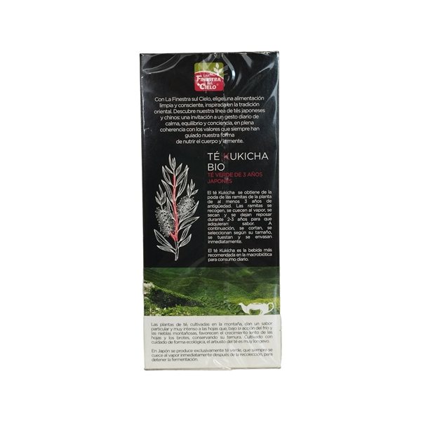 Kukicha (thé vert de 3 ans) Bio 25 filtres 42 g La Finestra-detalle