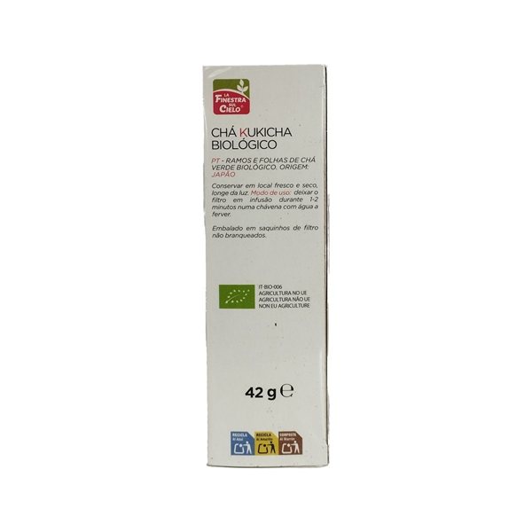 Kukicha (thé vert de 3 ans) Bio 25 filtres 42 g La Finestra-lateral