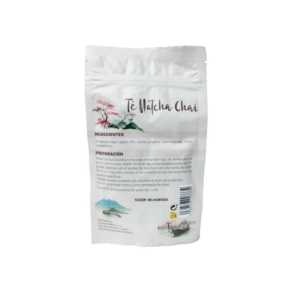 Thé Matcha Chai premium japonais 50g Undercover-detalle