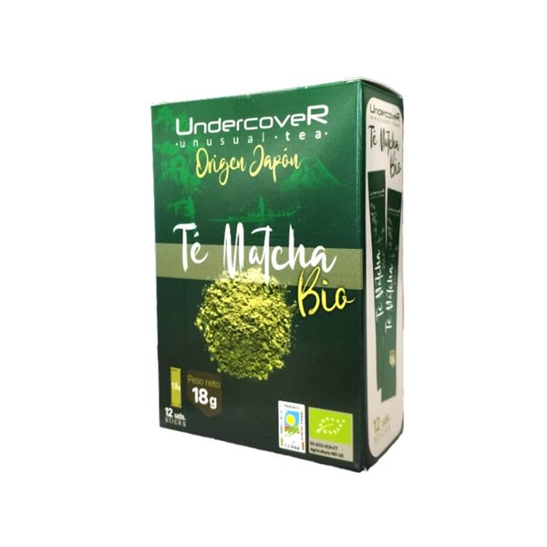 Te Matcha origen Japon Bio 12 Sticks x 1,5g Undercover-lateral