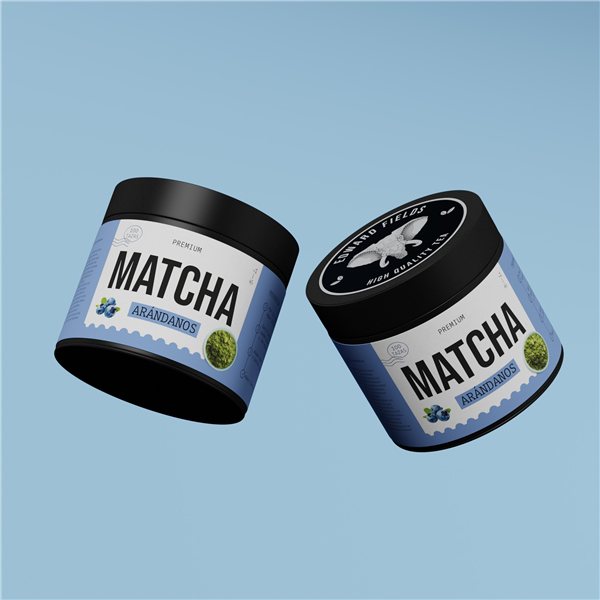 Té Matcha Premium Arándanos 100g-izquierda