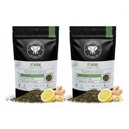 Ökologischer Grüner Tee mit Ingwer und Zitrone