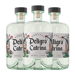 Tequila Andalusí Peligro Catrina Silver — Edición Plata 70 cl (Caja de 3 unidades)