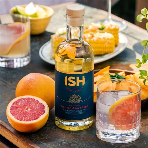 Tequila Ish Mexikanischer Agave Ohne Alkohol 75Cl.-lateral
