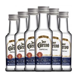 Tequila José Cuervo Blanco Botellín Miniatura 5 cl (Caja de 6 unidades)