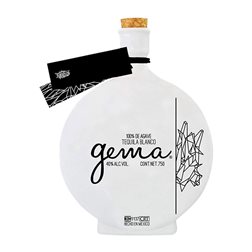 Tequila La Cofradía Gema Silver — Edición Plata, Ceramic Porcelain — Porcelana Cerámica 70 cl