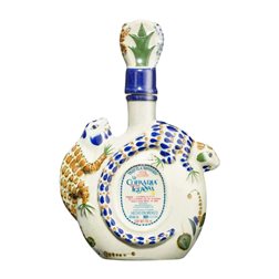 Tequila La Cofradía Iguanas Ceramic Porcelain — Porcelana Cerámica Reposado 70 cl