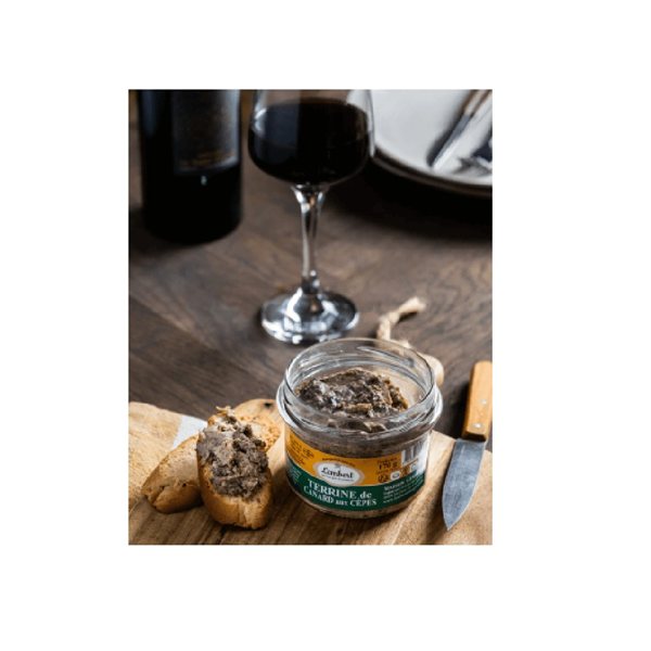Terrine de canard aux cèpes 170gr-detalle