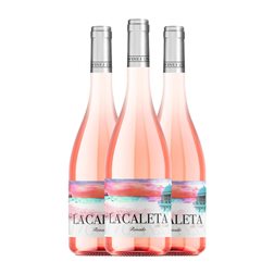 The Wine Hunter La Caleta de Cai Vino de la Tierra de Cádiz 75 cl Vino Rosado (Caja de 3 unidades)
