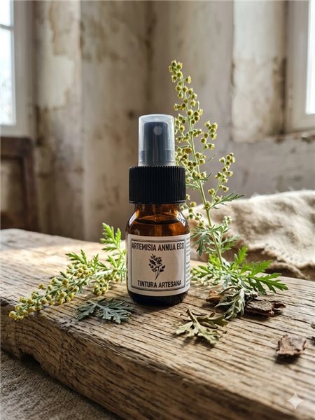 TINTURA DE ARTEMISA ANNUA BIO 30ml  Extracto Puro y Artesanal-detalle