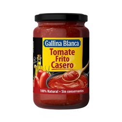 Tomate frito casero gallina blanca