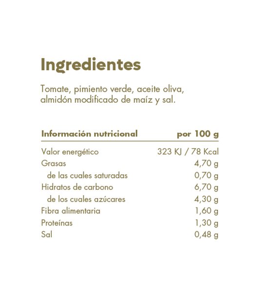 Tomate frito con pimiento 500g Pack 4 uds-detalle