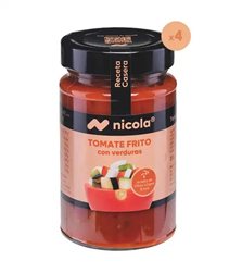 Tomate frito con verduras Pack vidrio 4 uds