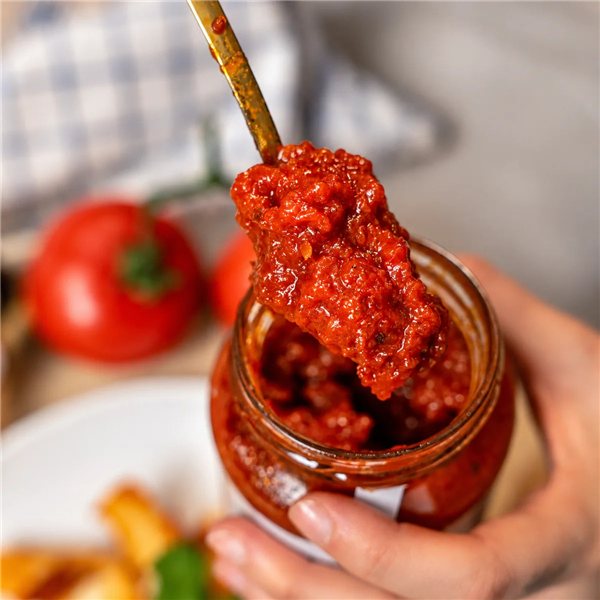 Handmade fried tomato sauce 300g-lateral