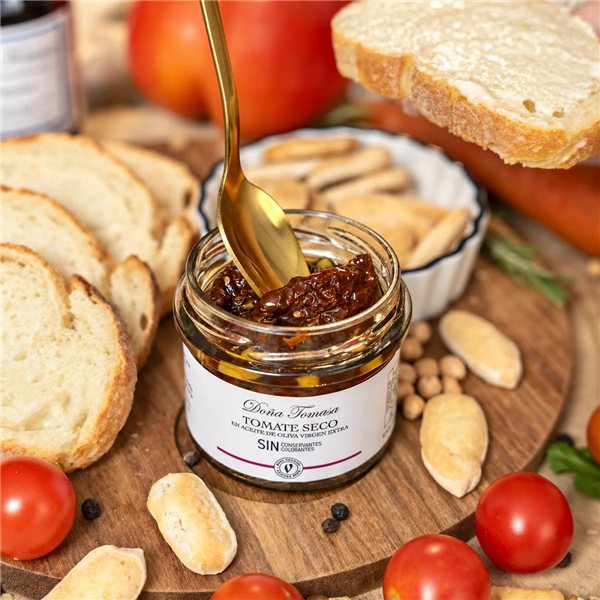Tomates séchées à l'huile d'olive extra vierge 100g-detalle