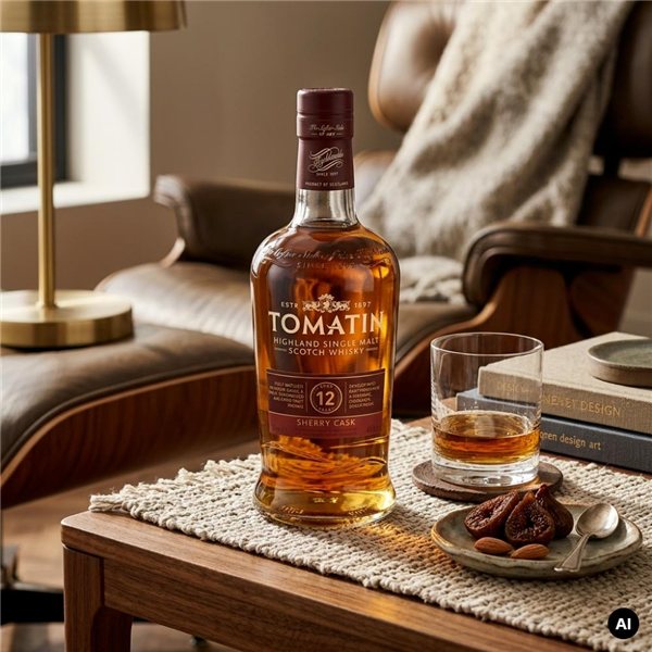 Tomatin 12 Ans Sherry Cask Coffret-detalle