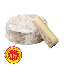 Tome des Bauges AOP significa "Tome de los Bauges AOP" y se refiere a un queso francés con denominación de origen protegida de la región de los Bauges en Francia.