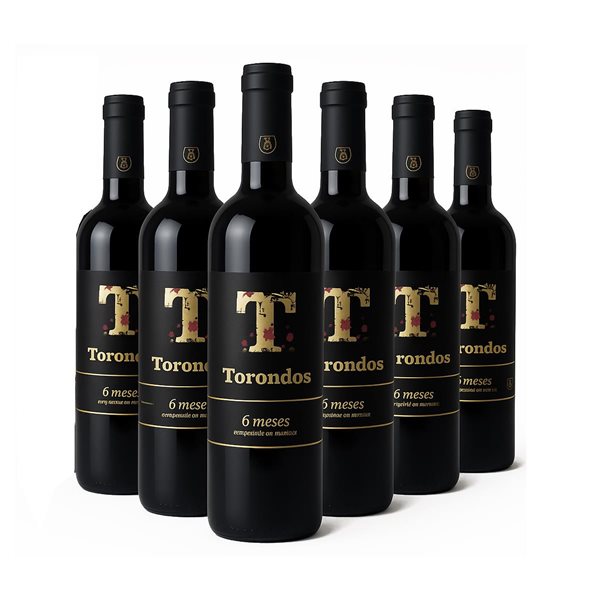 Torondos Tinto 6 Meses Envejecido  | Caja 6 unidades-lateral