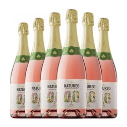 Torres Natureo Sparkling — Espumoso 75 cl 0.0 Cero Cero Sin Alcohol Espumoso Rosado (Caja de 6 unidades)