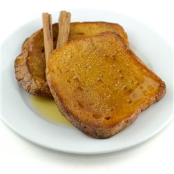 French toast with honey.