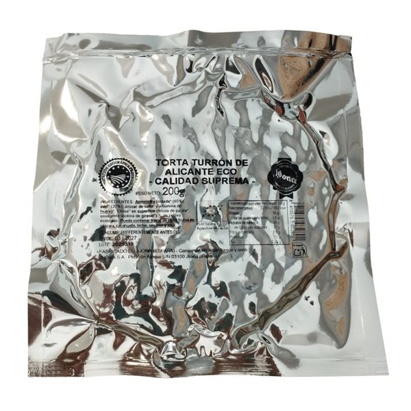 Gâteau au nougat d'Alicante Bio 200g Le Grand-père-detalle