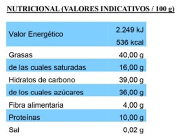 Tarte de Nougat au Chocolat 200g-izquierda