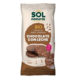 Gâteaux de Riz au Chocolat au Lait Bio Sans Gluten 100g