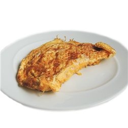 Spanish omelette with shrimp