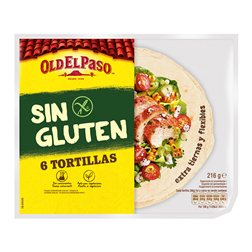 TORTILLAS OLD EL PASO SIN GLUTEN 216 GRS