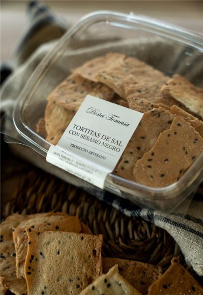 Tortitas de Sal con Sésamo Negro 170g-trasera