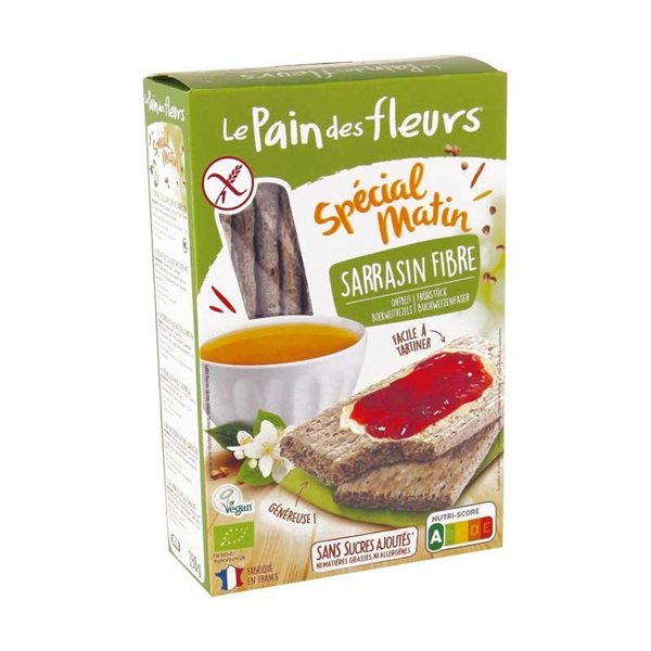 Buckwheat Toast Fiber Special Morning 230g Le Pain des Fleurs-lateral