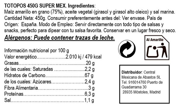 Chips de tortilla frits 12/450 Super-Mex-detalle
