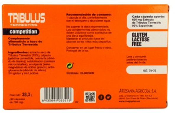 TRIBULUS 48 KAPSELN-detalle