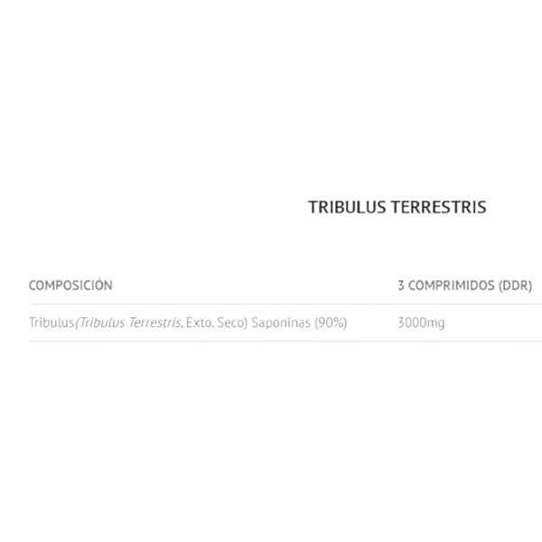 Tribulus Terrestris 1000 Mg 90% saponins 90 tabs-detalle