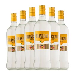 Triple Seco Orangeau 1 L Orange — Naranja (Caja de 6 unidades)