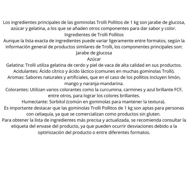 Trolli 1Kg Poussins-lateral