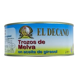 TROZOS DE MELVA EN ACEITE DE GIRASOL EL DECANO 950G