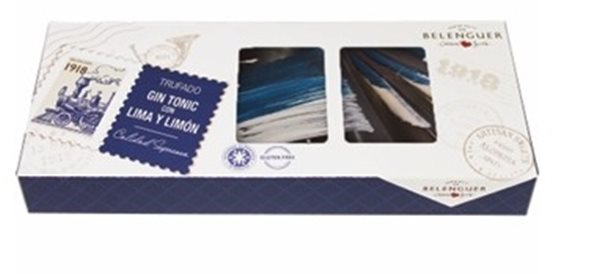 Chocolate truffle with Gin Tonic and Lime Lemon-detalle