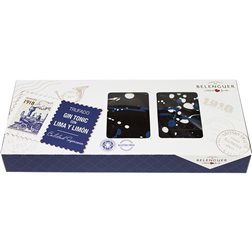 Chocolate truffle with Gin Tonic and Lime Lemon