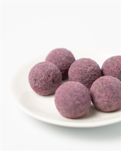 Truffes au chocolat et vin rouge 6 unités-lateral