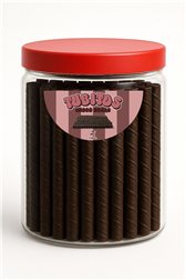 CHOCOLATE-COATED TUBES 500g.