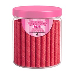 TUBITOS ROSA 300g. (94 a 100 und.)