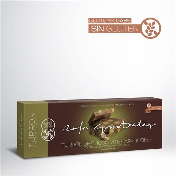 Cappuccino Chocolate Nougat with Macadamia Nut and Pistachio, Rafa Gorrotxategi-detalle