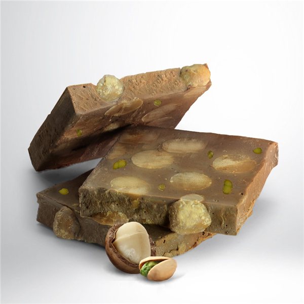 Cappuccino Chocolate Nougat with Macadamia Nut and Pistachio, Rafa Gorrotxategi-trasera
